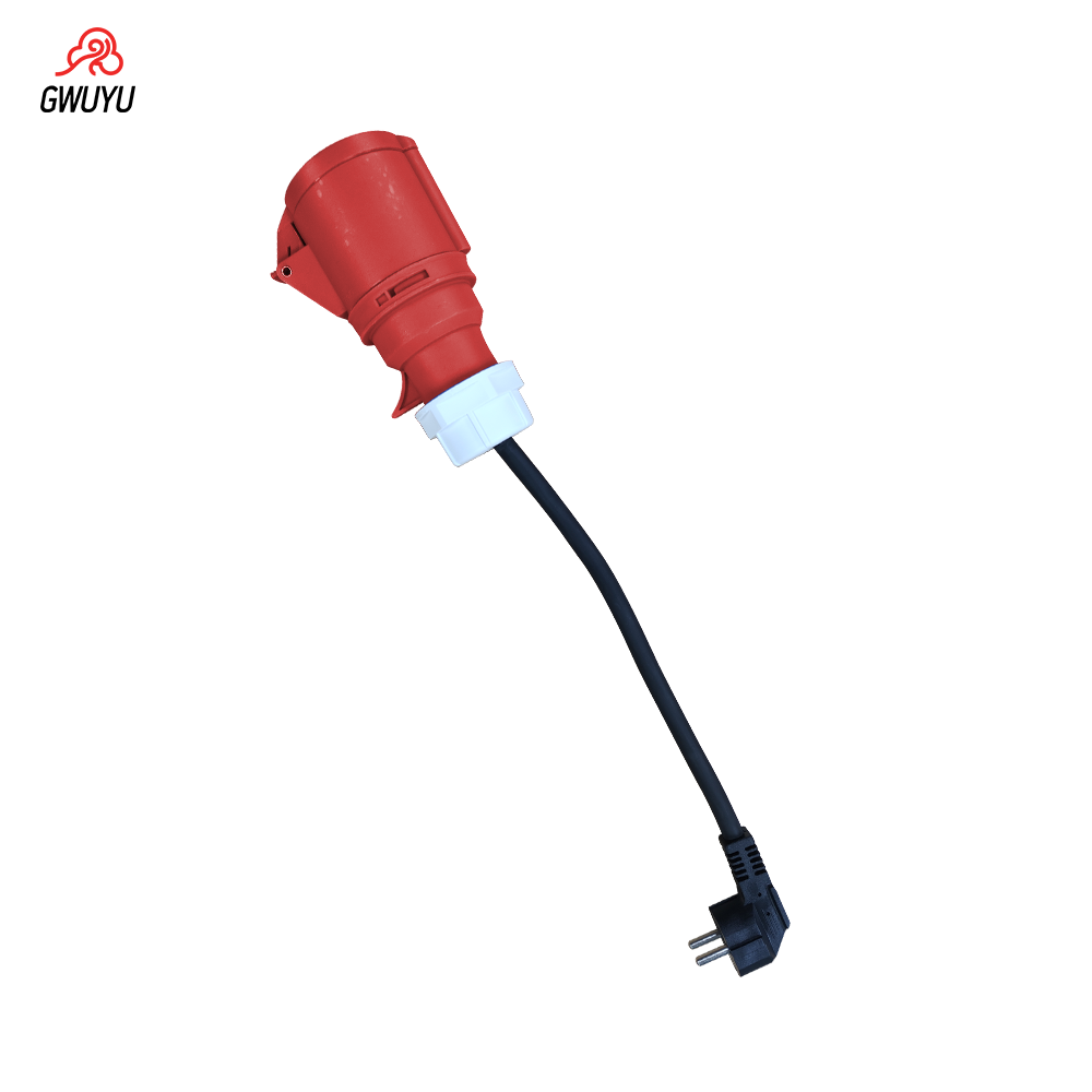 Ev Charger Adapter - GWUYU EV 充電器プラグから CEE 赤色電源メスプラグ 5