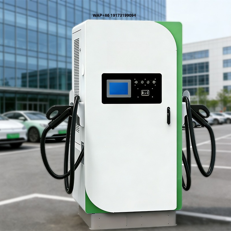 Fast Ev Charger - 60kW CCS2+CHAdeMO OCPP対応急速充電器 新エネルギー充電スタンド CCS2デュアルガン搭載 床置き型充電パイル