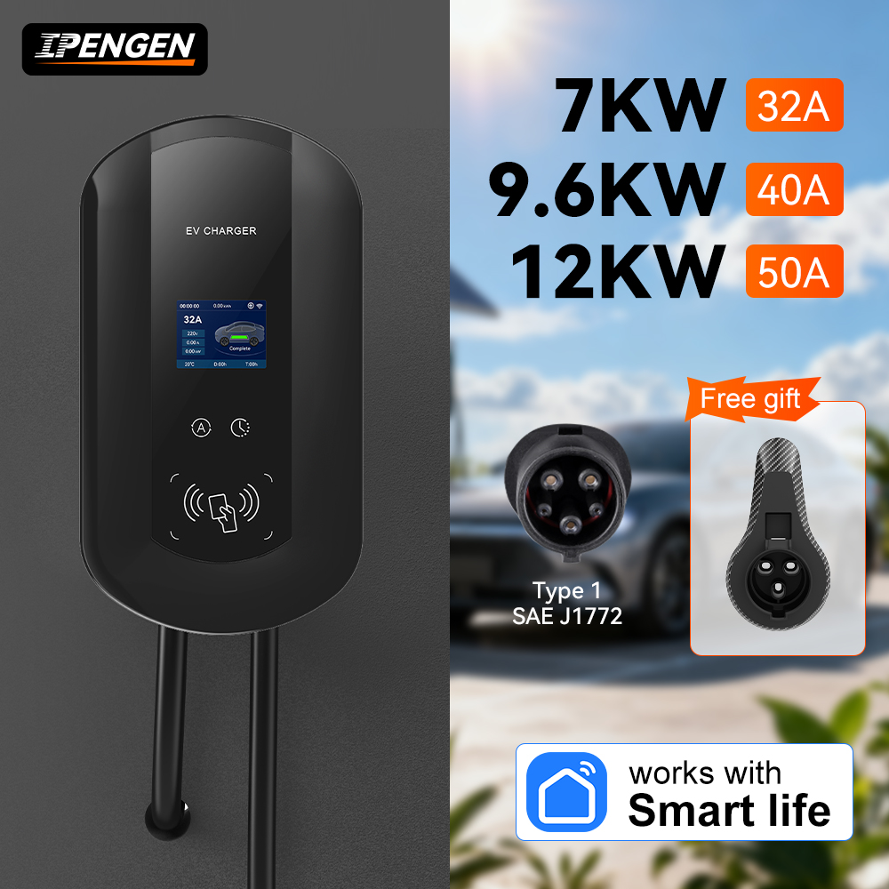 Ev Charging Cable - IPENGEN 32A/40A/50A EV 充電ステーション 7/9.6/11KW 電気自動車車の充電器