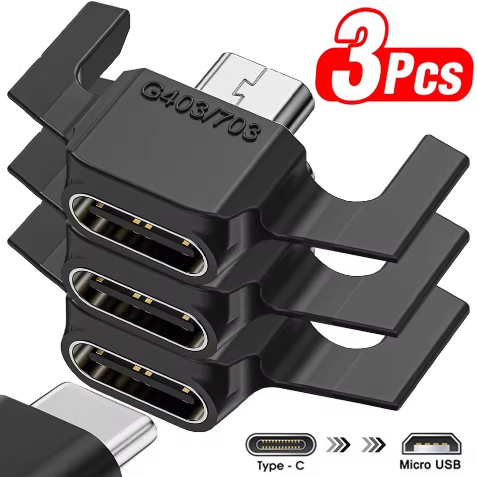 マイクロ USB から Type-C 充電アダプター Log - Type 2 Charger のレビューと価格